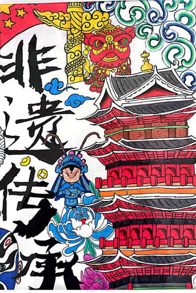 图片英华附中美术类绘画获奖作品 图片英华附中美术类绘画获奖作品