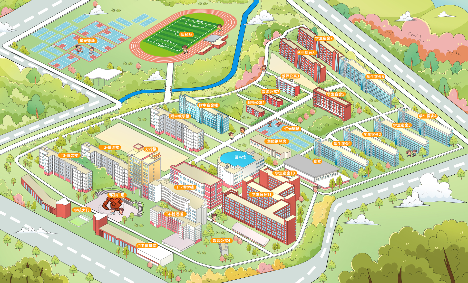 广西英华国际职业学院校园地图
